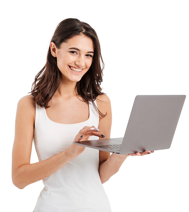 Mujer con laptop